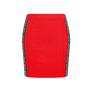 Calvin Klein dámská červená sukně Milano - S (XA9)